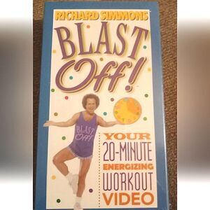 🩷RICHARD SIMMONS BLAST OFF ! 20 MINUTE WORKOUT VHS Fitness Guru Now Of The Past